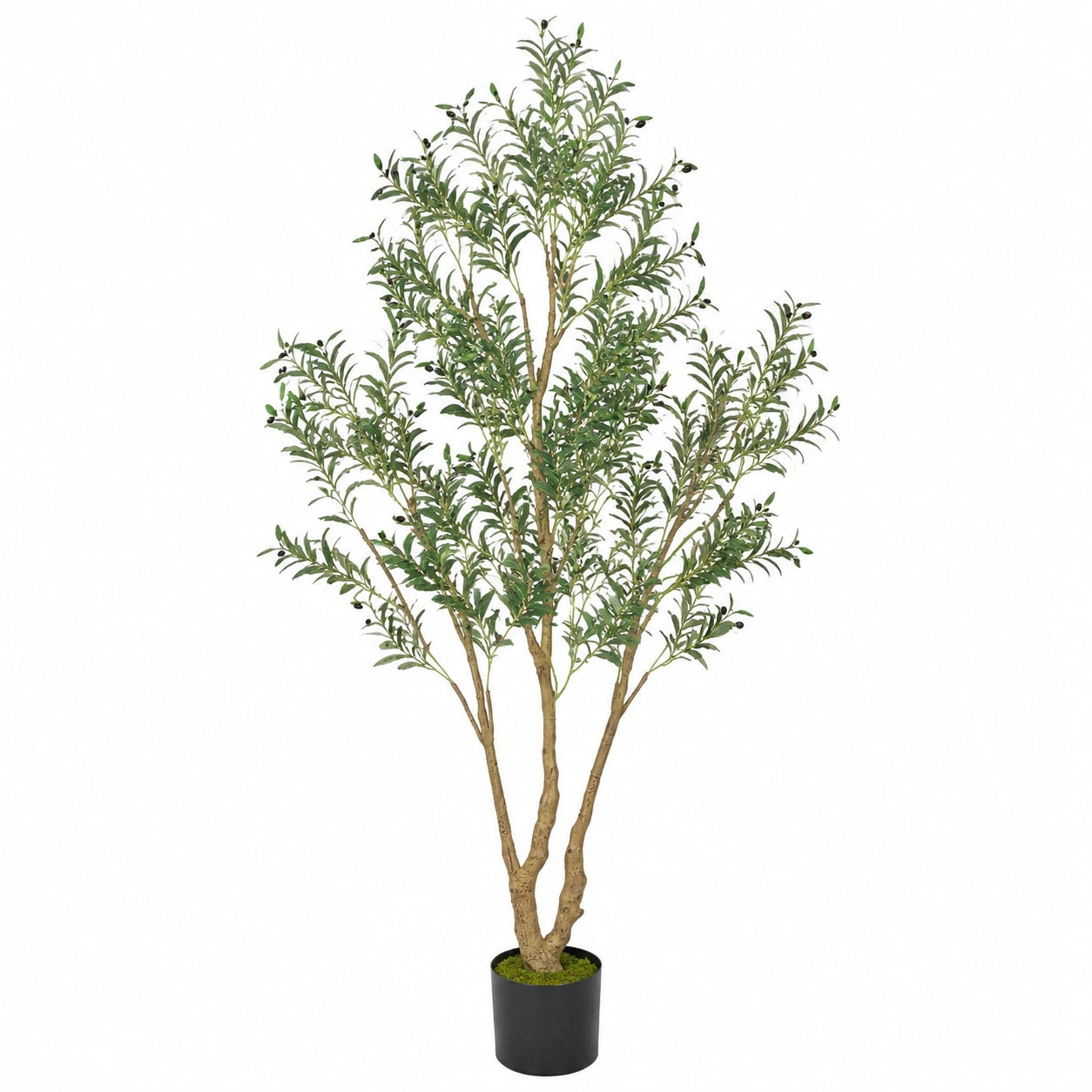 Albero Decorativo Finto Ulivo 180 cm Verde per Interni