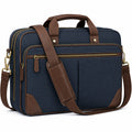Sacoche pour ordinateur portable bleu et marron