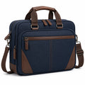 Sacoche professionnelle pour ordinateur portable 15 pouces Bleu et Marron