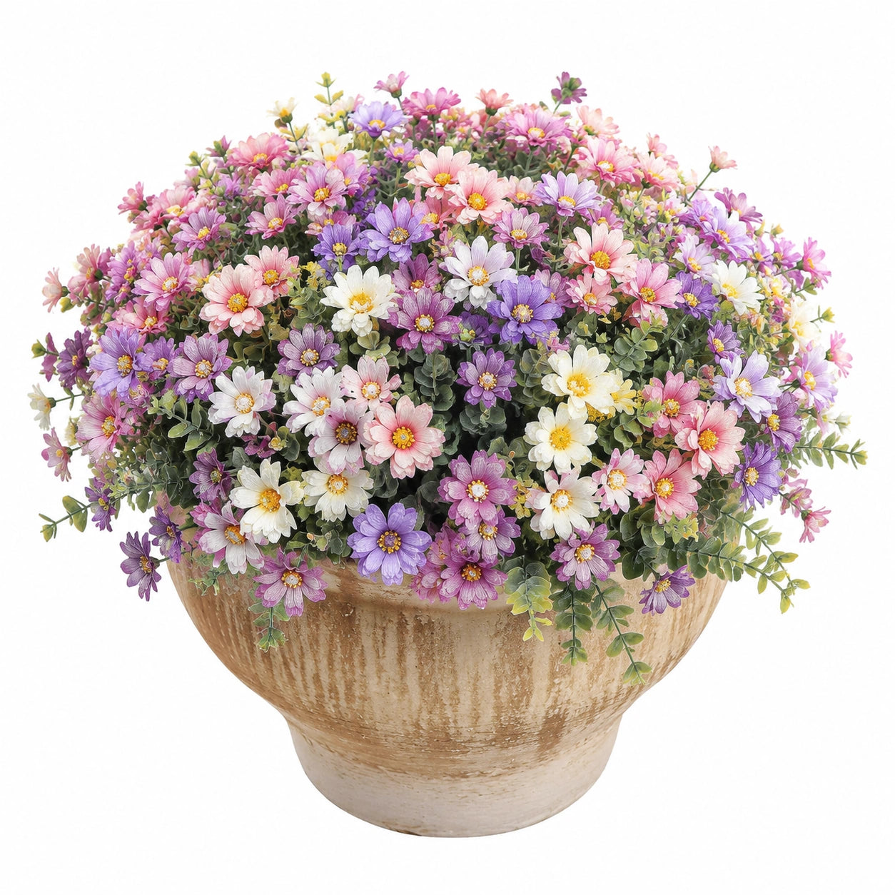 Fiori Artificiali in Vaso Multicolore 30 cm