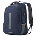Sac à dos USB imperméable 15,6 pouces bleu