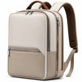 Sac à dos urbain beige avec poches multiples