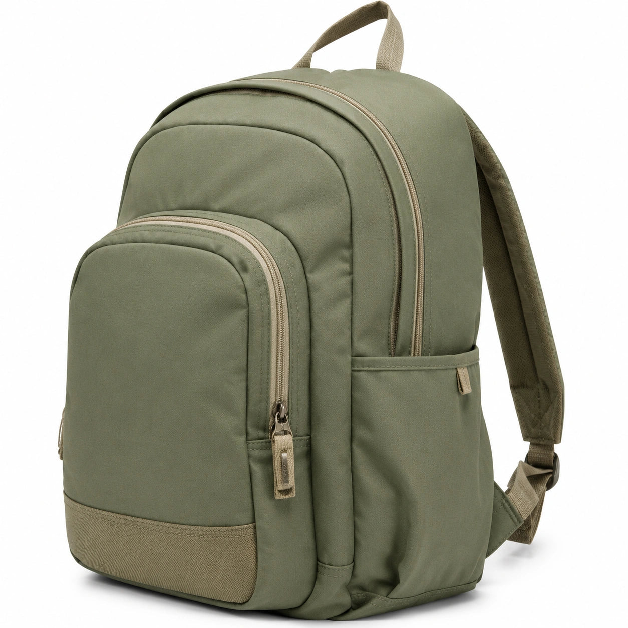 Sac à dos unisexe vert olive 20L avec poches multiples