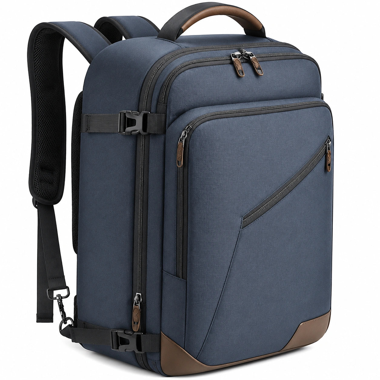 Sac à dos de voyage multifonctionnel bleu avec compartiment pour ordinateur portable