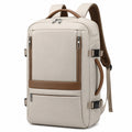 Sac à dos urbain 40L beige et marron